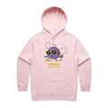 Music Moves Me Women's AS Colour Hoodie Pink Womens Hoodie Music Printed In Australia