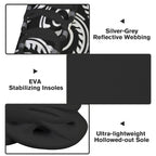 Black And White Swirl Women's Twisted Sole Sneakers