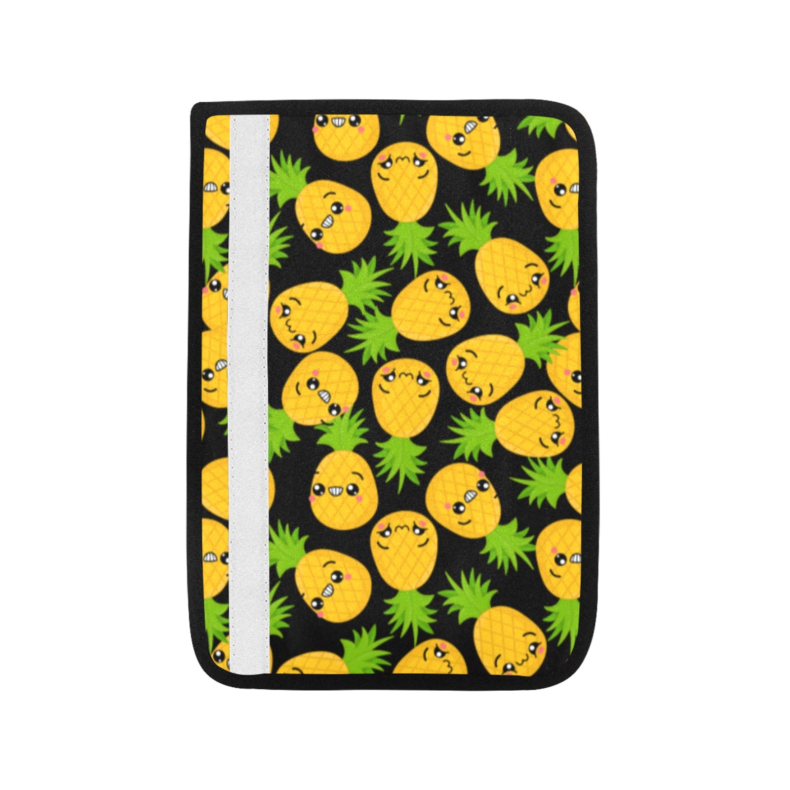 Cool Pineapples Car Seat Belt Cover 7''x10'' (Pack of 2) Car Seat Belt Cover 7x10 (Pack of 2) Food Printed Offshore