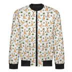 Kangaroos Men's Casual Zip‑Up Bomber Jacket