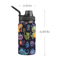Monster Mania - Kids Water Bottle with Chug Lid (12 oz) One Size Kids Water Bottle with Chug Lid Printed Offshore Sci Fi