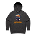 It Might Be Time To Rewind, Cassette Tape Women's AS Colour Hoodie Coal Womens Hoodie Music Printed In Australia Retro