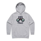 Bird Nerd - Womens Hoodie Grey Marle Womens Hoodie animal Printed In Australia