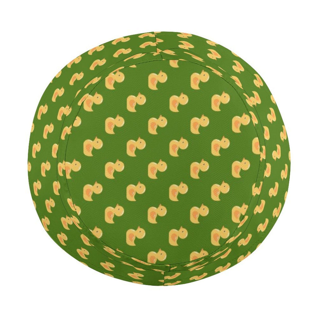 Rubber Ducks On Green Kids Bucket Hat Kids Bucket Hat animal Printed Offshore