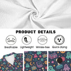 Space Arcade Men's Crinkle Hawaiian Shirt