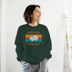 Personalised - Dice, Family Games Night - Classic Unisex Crewneck Sweatshirt | Gildan® 18000 Forest Green Personalised Sweatshirt customise Games Globally Fulfilled personalise