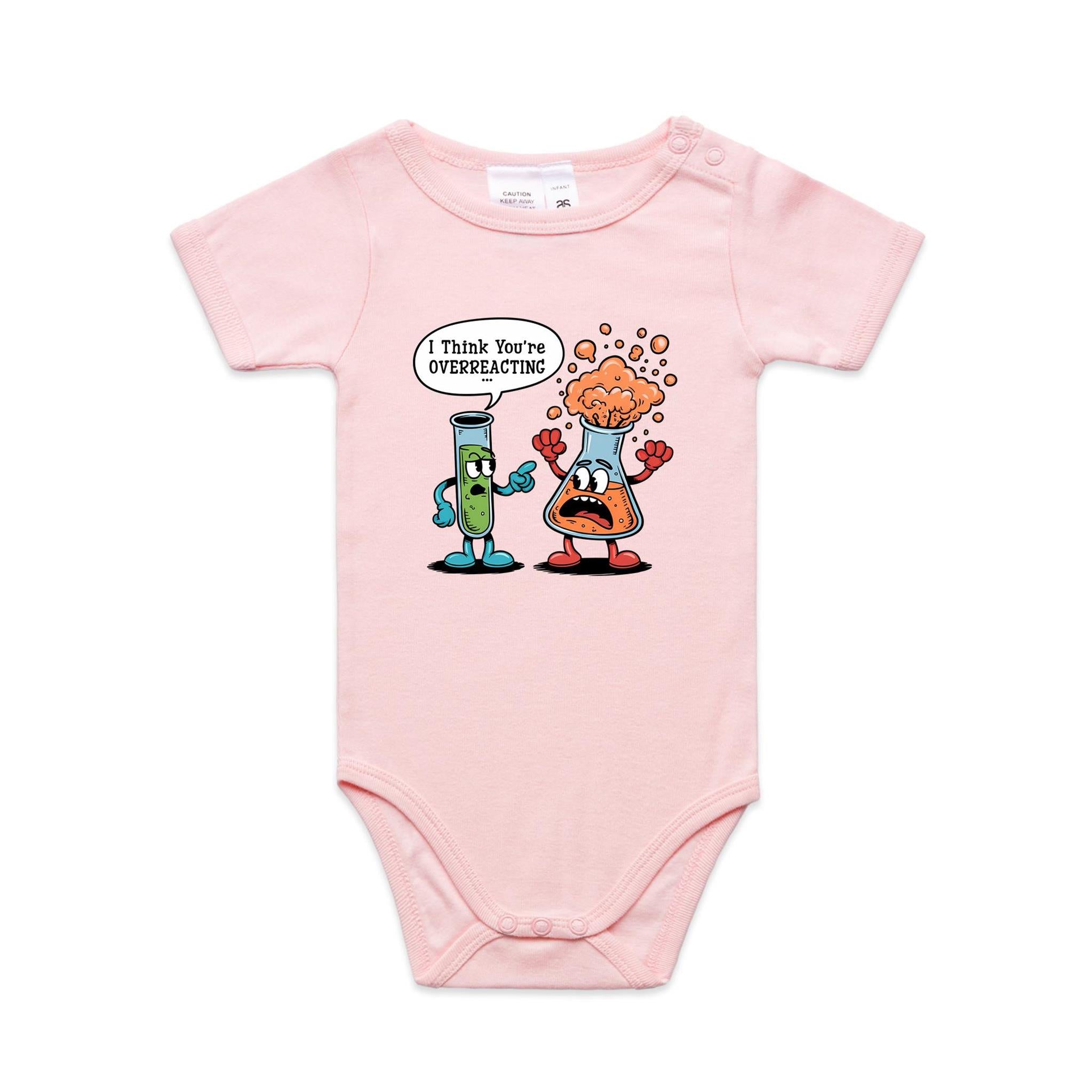 I Think You're Overreacting Chemistry AS Colour Baby Bodysuit