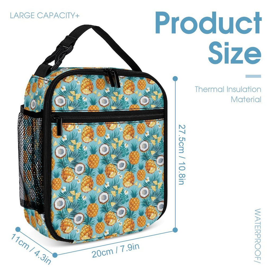 Pineapple Coconut Backpack, Lunch Bag & Pencil Case Set