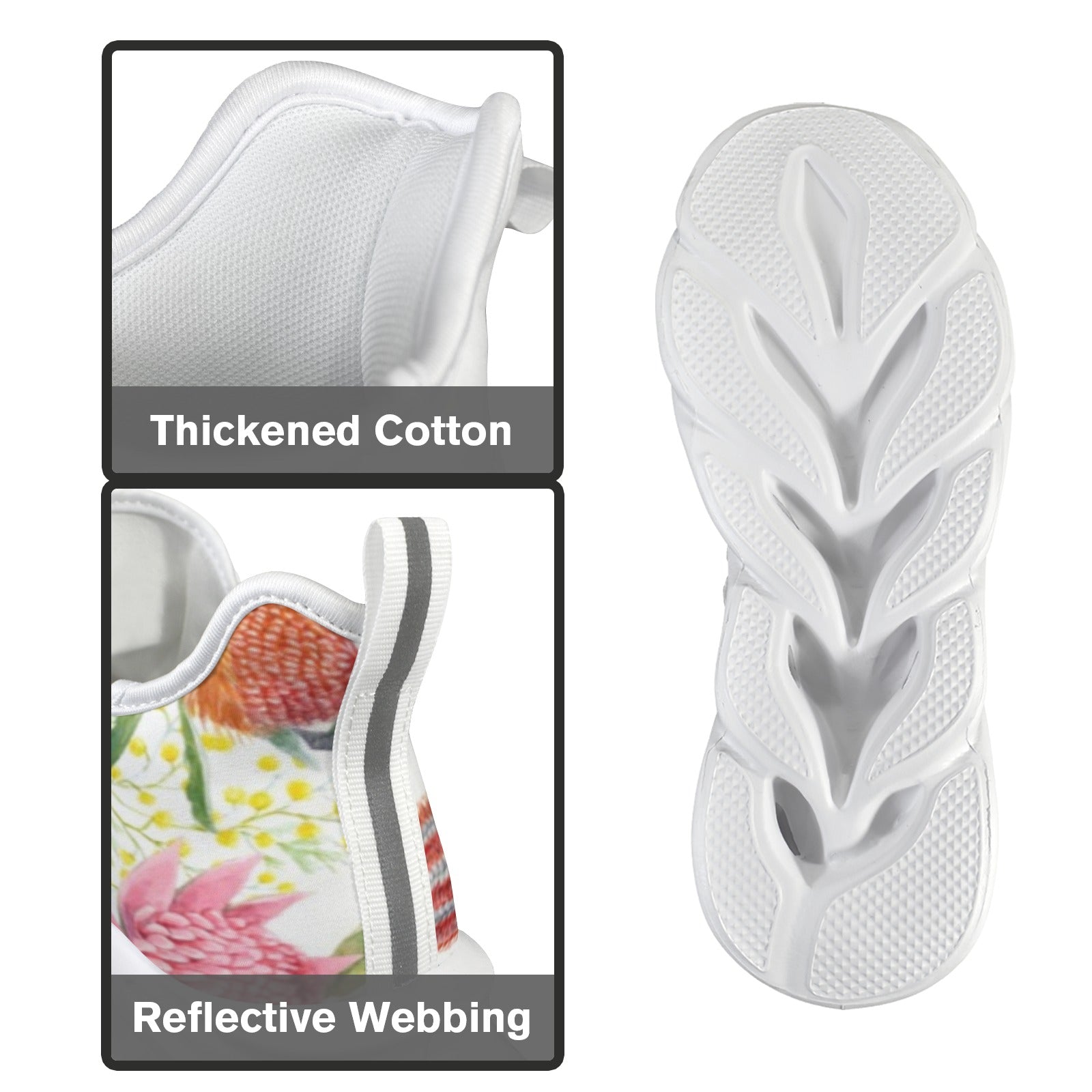 Australian Flowers Women's Twisted Sole Sneakers