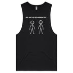 Bro, Have You Been Working Out, Stick Figures - Tank Top Tee Black Drop Arm Tank Top Fitness Printed In Australia