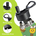 Busy Bees 12oz Kids Water Bottle with Straw Lid