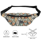 Diamond Cat Pattern - Bum Bag / Fanny Pack