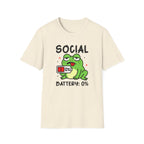 Frog, Social Battery - Unisex Softstyle T-Shirt
