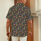 Dark Butterfly - Men's Short Sleeve Hawaiian Shirt