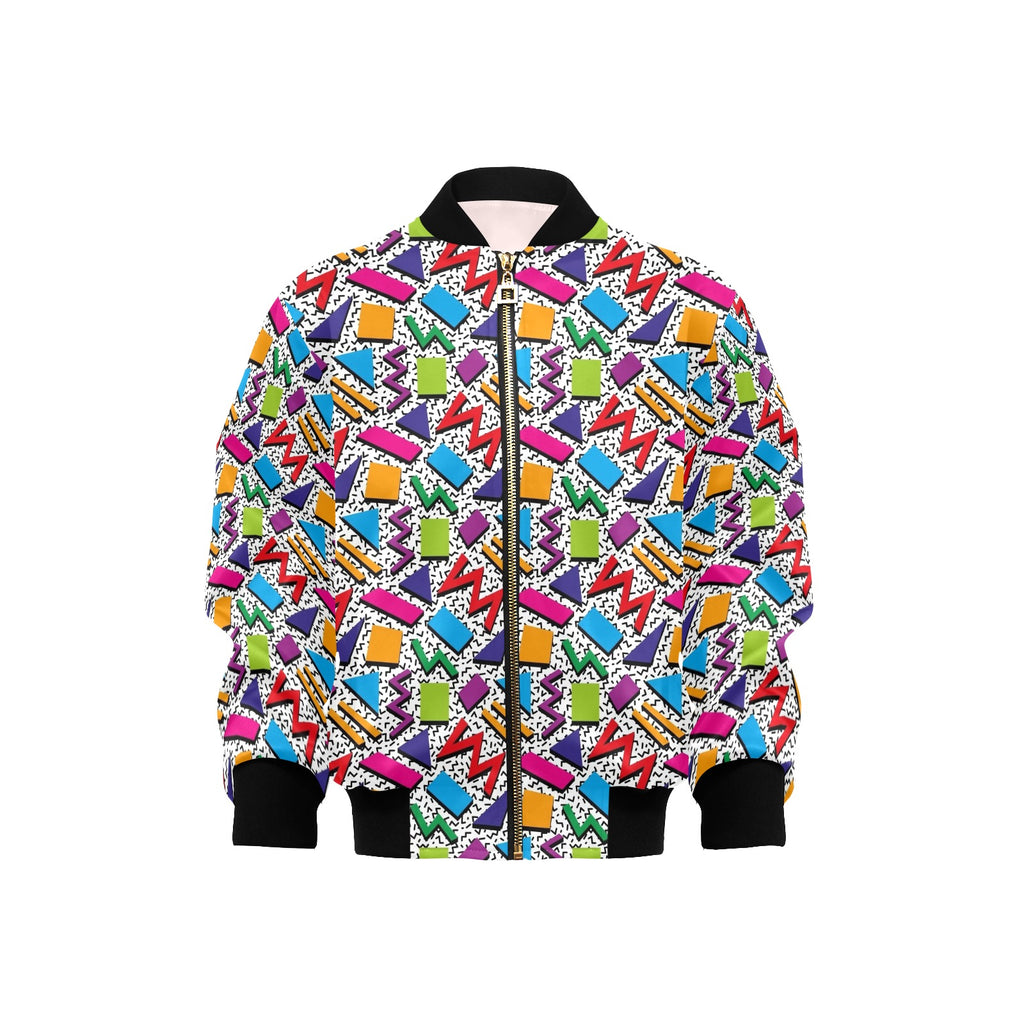 Graphic 80's Kids Bomber Jacket