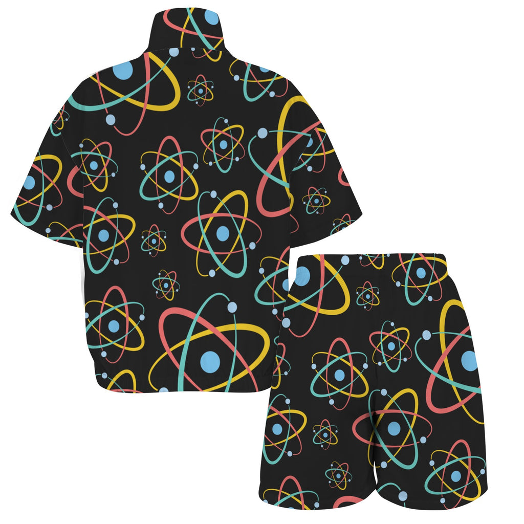 Atoms Women's Windbreaker Short Set Women's Windbreaker Short Set Printed Offshore Science