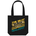 The Best Dad In The Galaxy Canvas Tote Bag Default Title Tote Bag Dad Printed In Australia