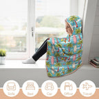 Summer Surf Kids Hooded Blanket 100cm x 130cm