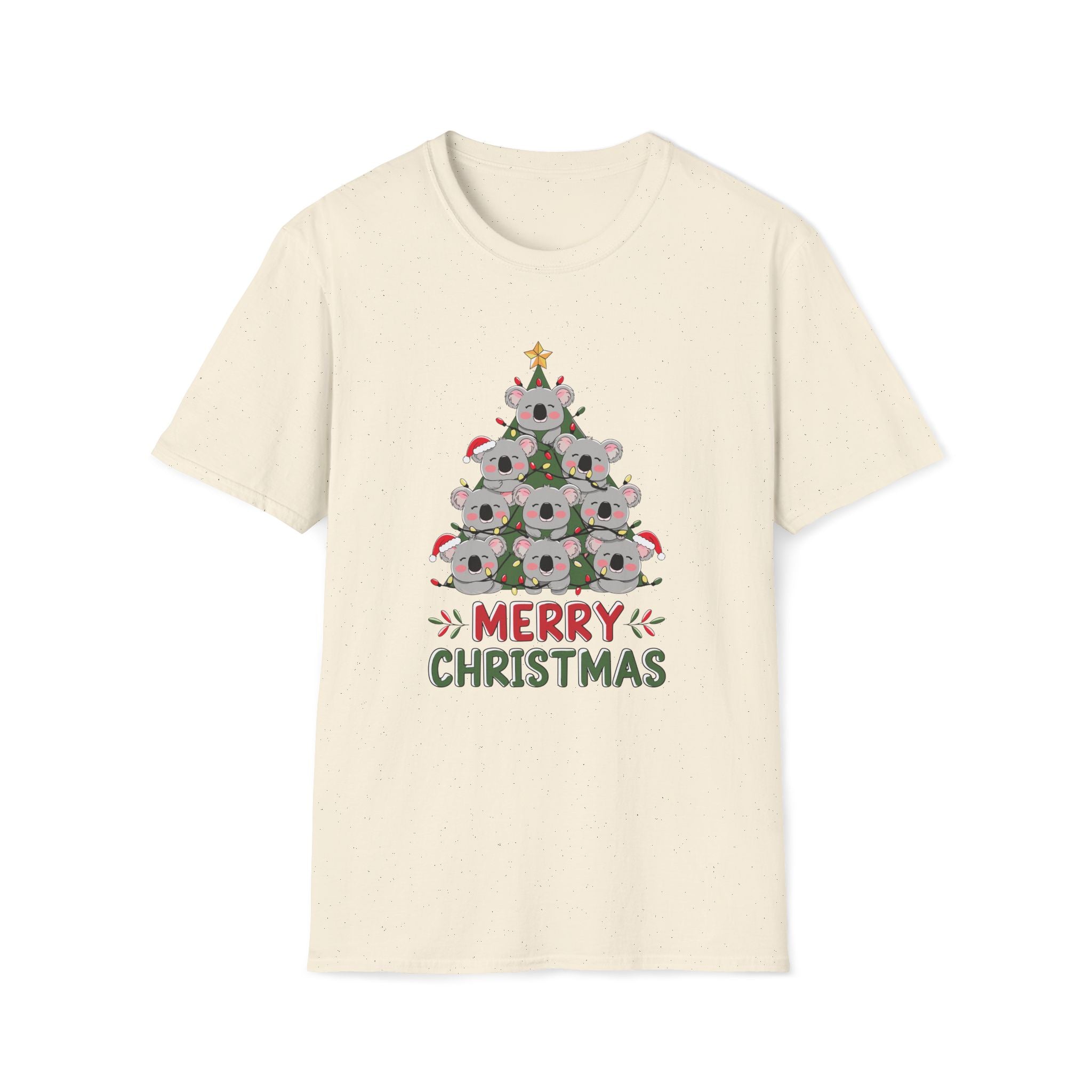 Australian Koala Christmas Tree - Unisex Softstyle T-Shirt