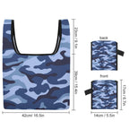 Blue Camouflage - Collapsible Shopping Bag