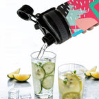 Bright And Colourful - Insulated Water Bottle with Dual-Use Lid (18oz) Insulated Water Bottle with Dual-Use Lid (18oz) Printed Offshore