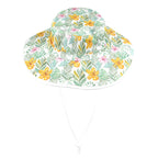 Tropical Flowers And Leaves Wide Brim Bucket Hat Wide Brim Bucket Hat Plants Printed Offshore