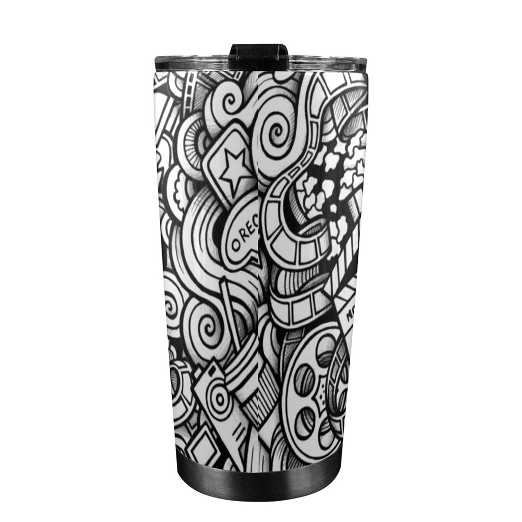 Entertainment - 20oz Mobile Tumbler with Lid (Black Lock) 20oz Travel Mug Printed Offshore