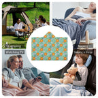 Safari Animals Kids Hooded Blanket 100cm x 130cm