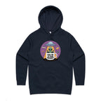 Coffee, Alien, UFO, Take Me To Your Brewer Women's AS Colour Hoodie Navy Womens Hoodie Coffee Printed In Australia Sci Fi