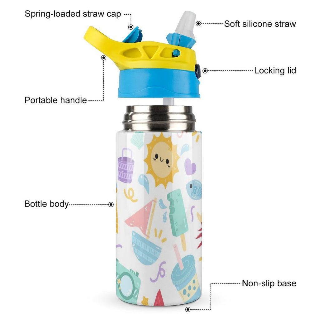 Summer Fun - Little Kids Water Bottle Little Kids Water Bottle Printed Offshore Summer