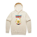 Sweet And Salty, Ice Cream And Fries - Mens Hoodie Ecru Mens Hoodie Food Printed In Australia