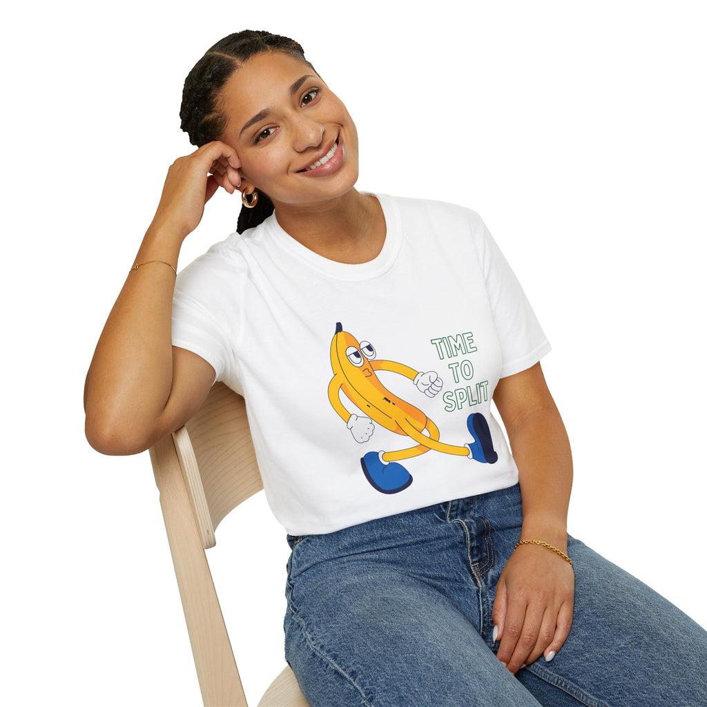 Banana, Time To Split - Unisex Softstyle T-Shirt