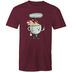 Coffee Time - Mens T-Shirt Burgundy Mens T-shirt Coffee Printed In Australia
