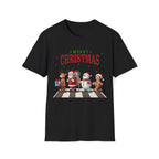 Fab Four Of Christmas Crossing The Road - Unisex Softstyle T-Shirt