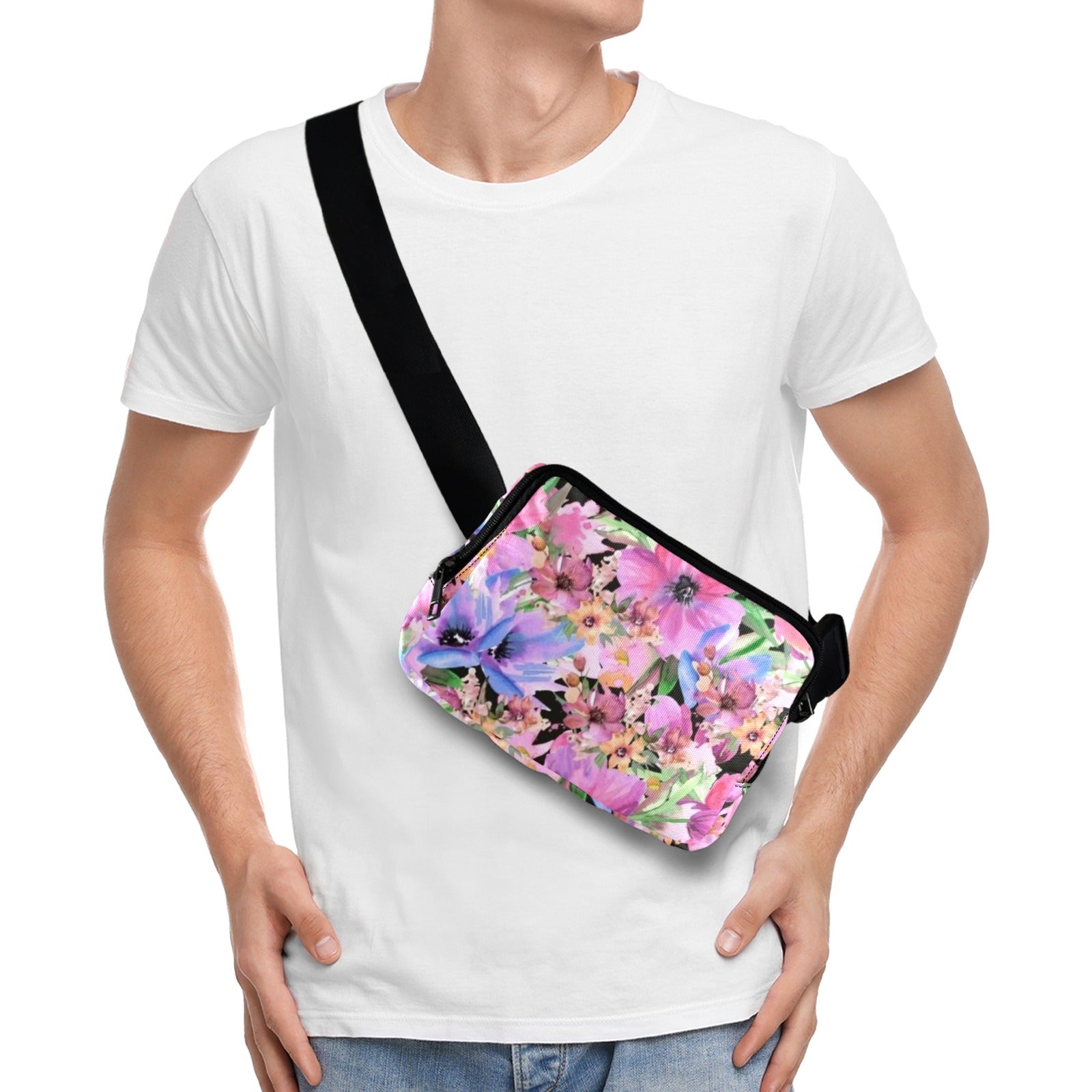 Bright Pink Floral - Belt Bag
