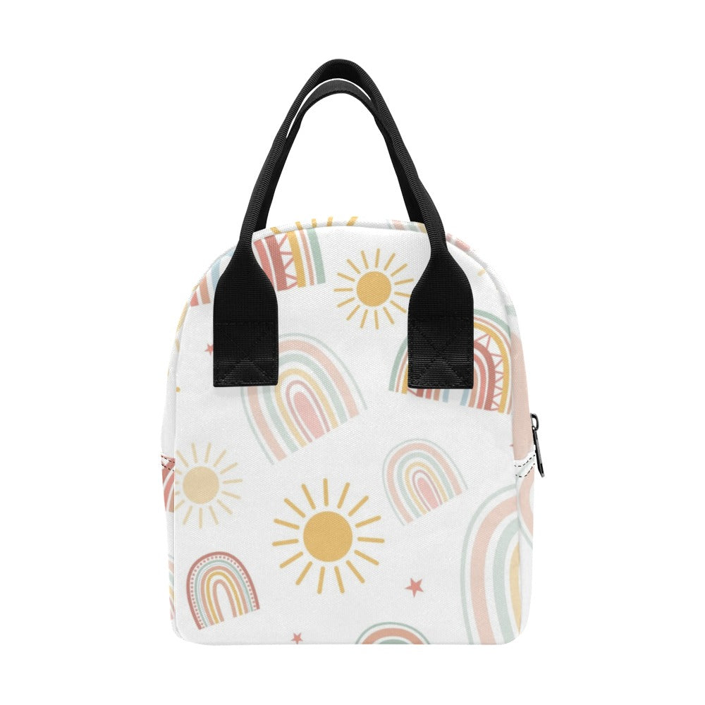 Pastel Rainbows - Zipper Lunch Bag Zipper Lunch Bag Printed Offshore