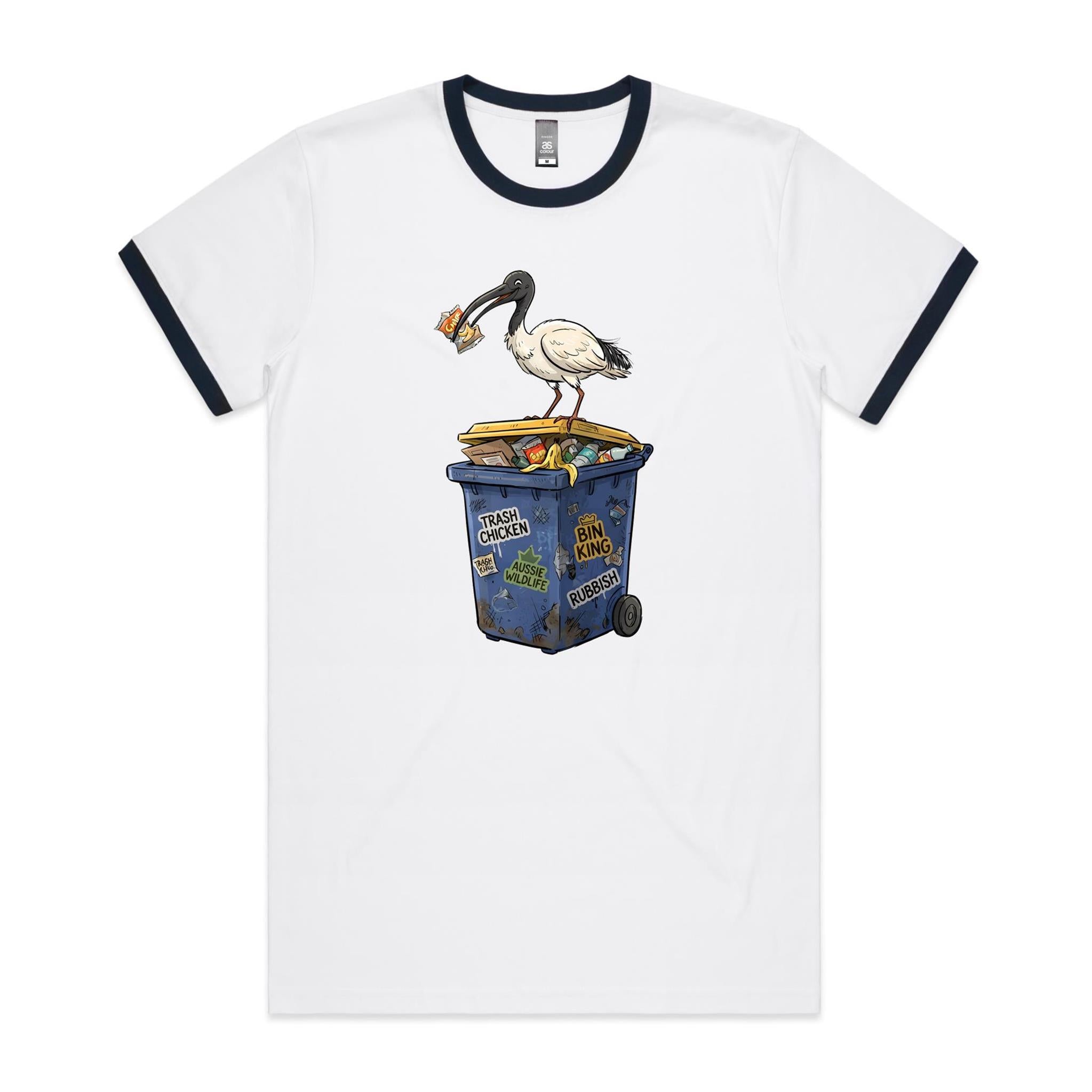 Bin Chicken Australian Ibis AS Colour Staple Ringer Tee