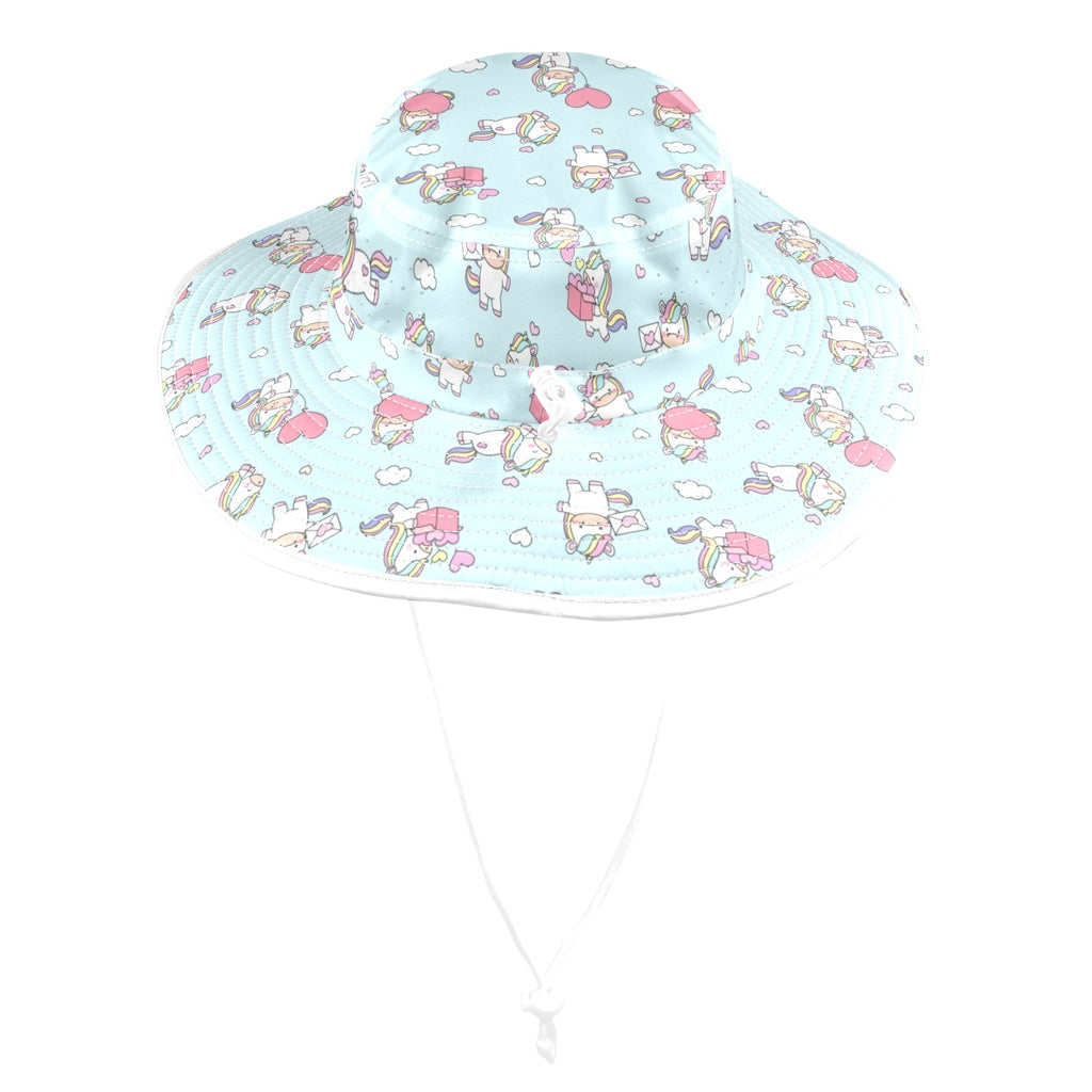 Rainbow Unicorn Wide Brim Bucket Hat Wide Brim Bucket Hat animal Printed Offshore