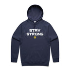 Stay Strong, WIFI - Mens Hoodie Midnight Blue Mens Hoodie Printed In Australia Tech