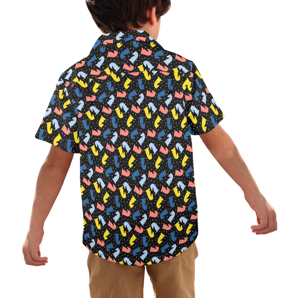 Colourful Chess Junior Kids Hawaiian Shirt
