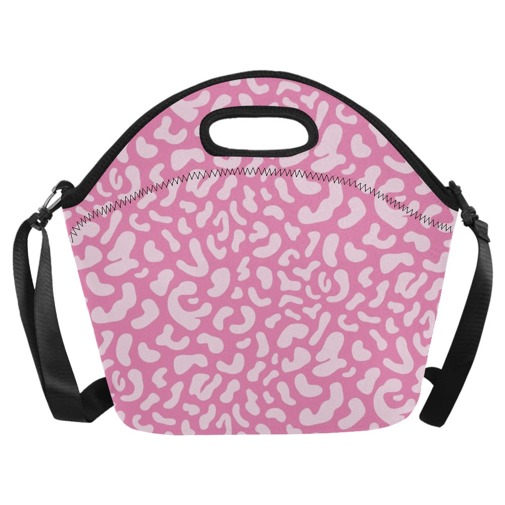 Pink Leopard - Neoprene Lunch Bag Neoprene Lunch Bag Printed Offshore