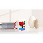 Personalised - The View From The 90's - White 11oz Ceramic Mug with Colour Inside Personalised 11oz Mug customise Globally Fulfilled personalise Retro