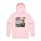 Just A Man Standing In Front Of A Salad Men's AS Colour Hoodie Pink Mens Hoodie Food Printed In Australia
