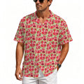 Busy Watermelon Men's Crinkle Hawaiian Shirt