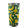 Happy Bananas - 20oz Mobile Tumbler with Lid (Black Lock) One Size 20oz Travel Mug Food Printed Offshore