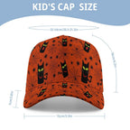 Halloween Black Cats Kids Baseball Cap