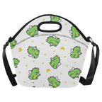 Dinosaur Fairy Neoprene Lunch Bag/Large (Model 1669) One Size Neoprene Lunch Bag animal Printed Offshore