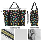 Colourful Cassettes Duffle Bag-Simple (Model 1715) Duffle Bag-Simple (1715)