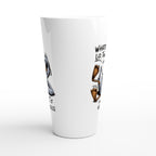 Whatever Life Throws At You, Duck And Let It Hit Someone Else - White Latte 17oz Ceramic Mug Latte Mug animal Globally Fulfilled