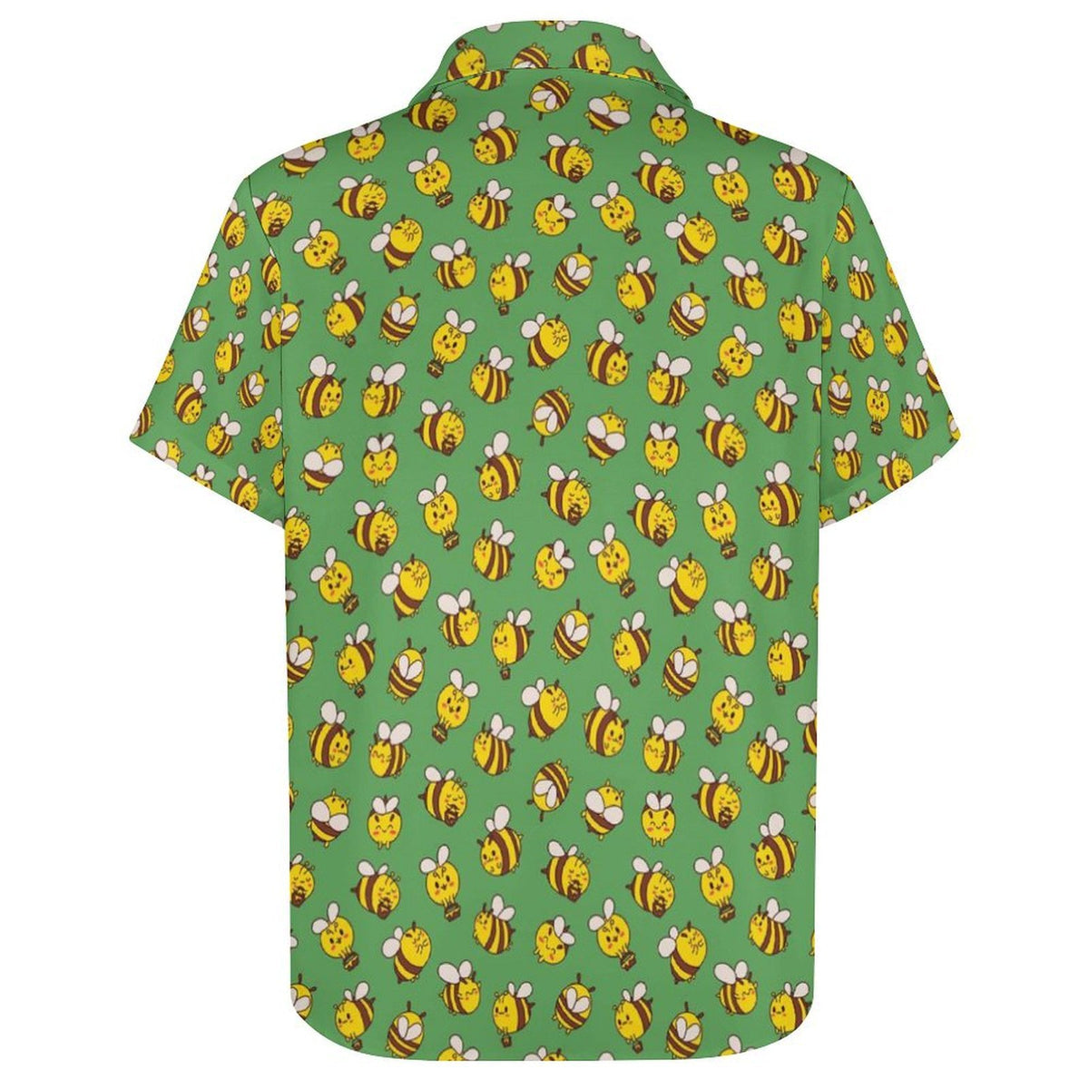 Busy Bees Women's Collared Pocketless Short Sleeve Shirt